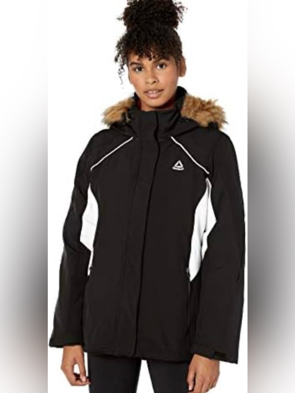 Reebok Women's 3 in 1 Systems Ski Jacket with Faux-Fur Trim